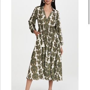 Cara Cara Tanglewood Dress Paisley Stripe Brown